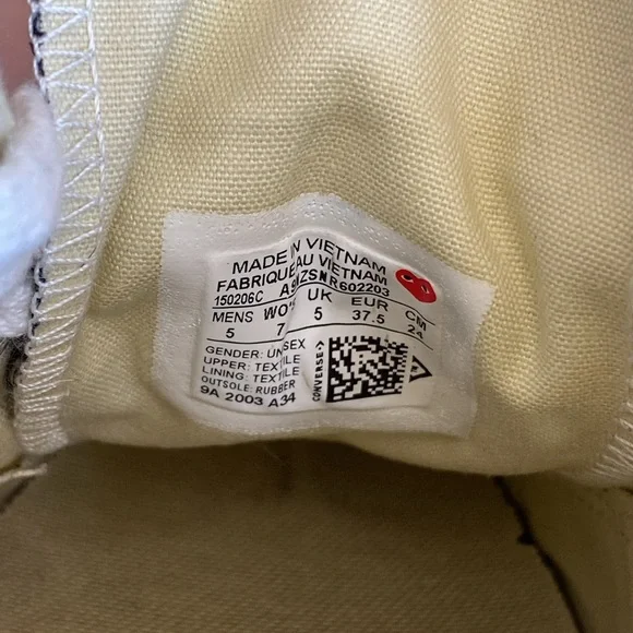 Comme des Garçons CdG PLAY Converse Chuck Taylor All Star Low-Top Sneakers Black - Picture 8 of 8